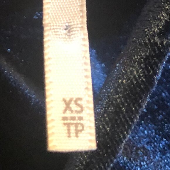 Free People Misha Velvet Mini Dress Long Sleeve Blue Size XS - Picture 8 of 8